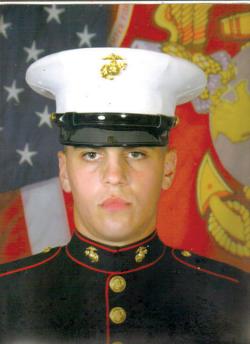 Marine Lance Corporal Robert E. Flynn was born and raised in Dorchester. He was wounded in action in Afghanistan last week.